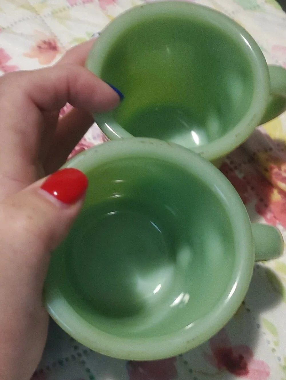 Fire King Jadeite Green Oven Ware Mug